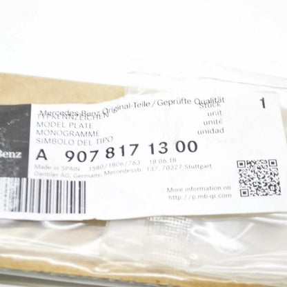 NEW MERCEDES-BENZ SPRINTER W907 REAR DOOR BADGE NAMEPLATE A9078171300 ORIGINAL