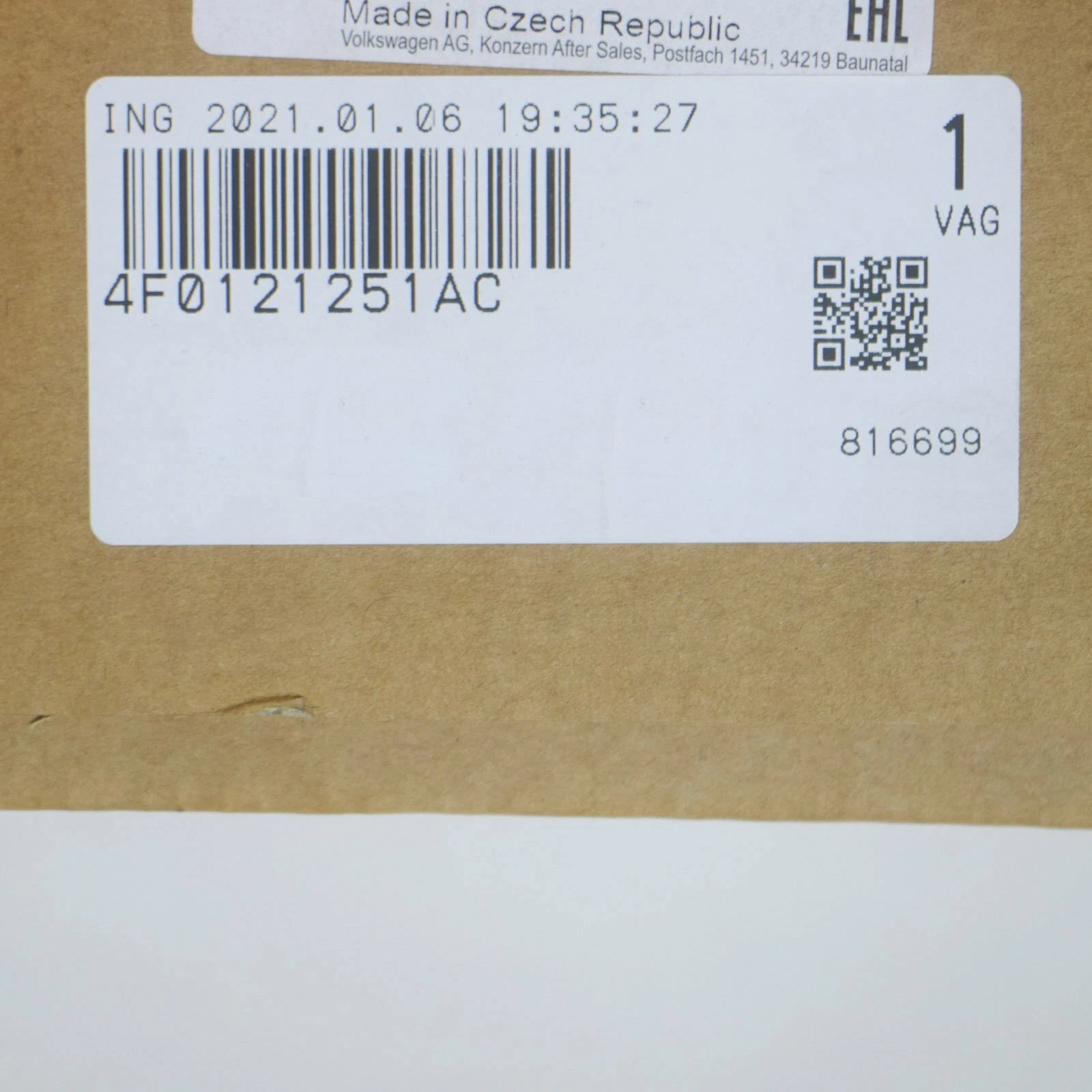 NEW AUDI A6 C6 ENGINE COOLING RADIATOR 4F0121251AC ORIGINAL