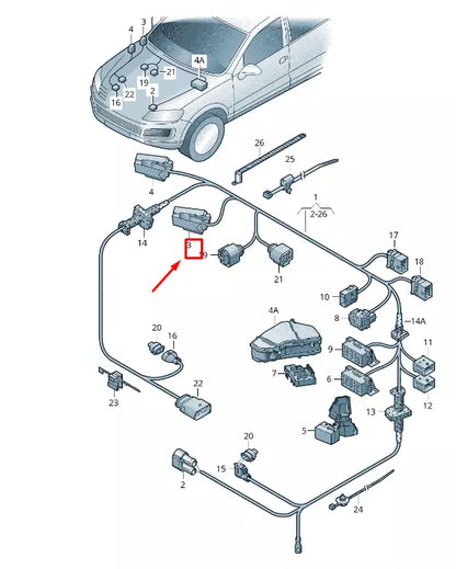 NEW VW TOUAREG 7P MK2 FLAT CONTACT HOUSING 91 PIN 7P6906971