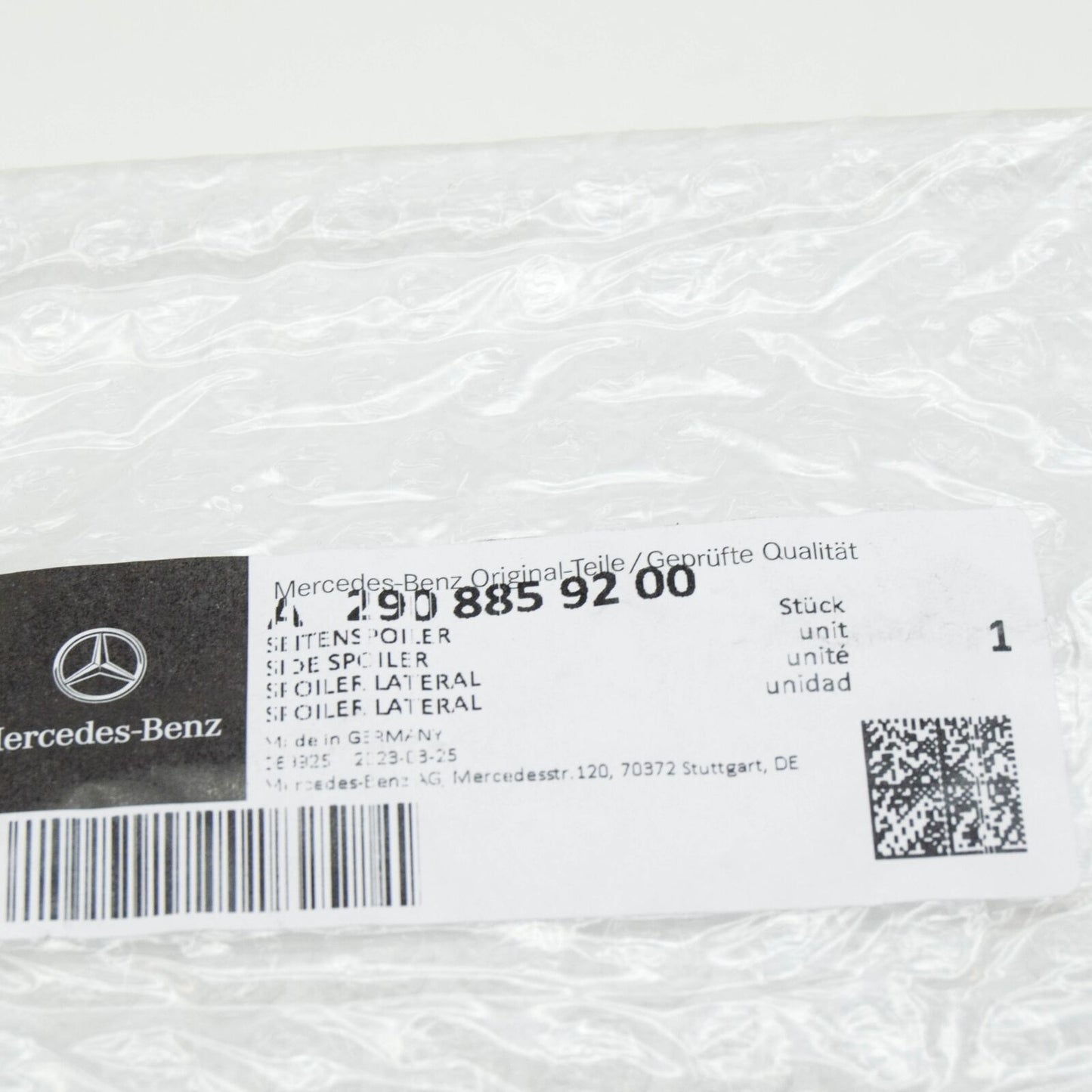 NEW MERCEDES-BENZ AMG GT X290 FRONT LEFT BUMPER MOLDING A2908859200 ORIGINAL