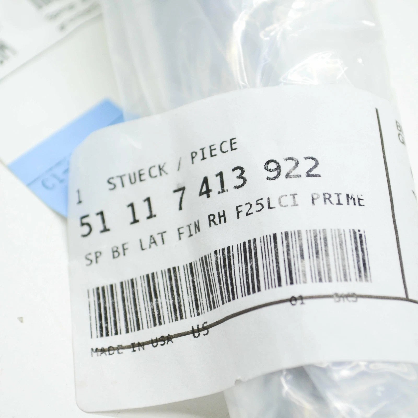 NEW BMW X3 F25 FRONT BUMPER RIGHT PRIMERED CLIP X-LINE 51117413922 ORIGINAL