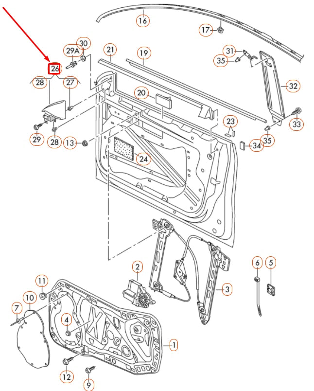 NEW VOLKSWAGEN CC FRONT LEFT DOOR CORNER LOUDSPEAKER TRIM 3C8837973N9B9 ORIGINAL