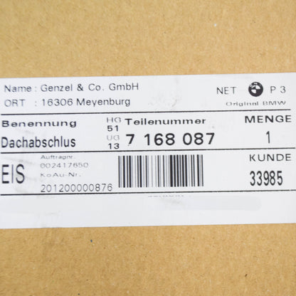 new mini clubman r55 rear roof tail light molding 51137168087 original