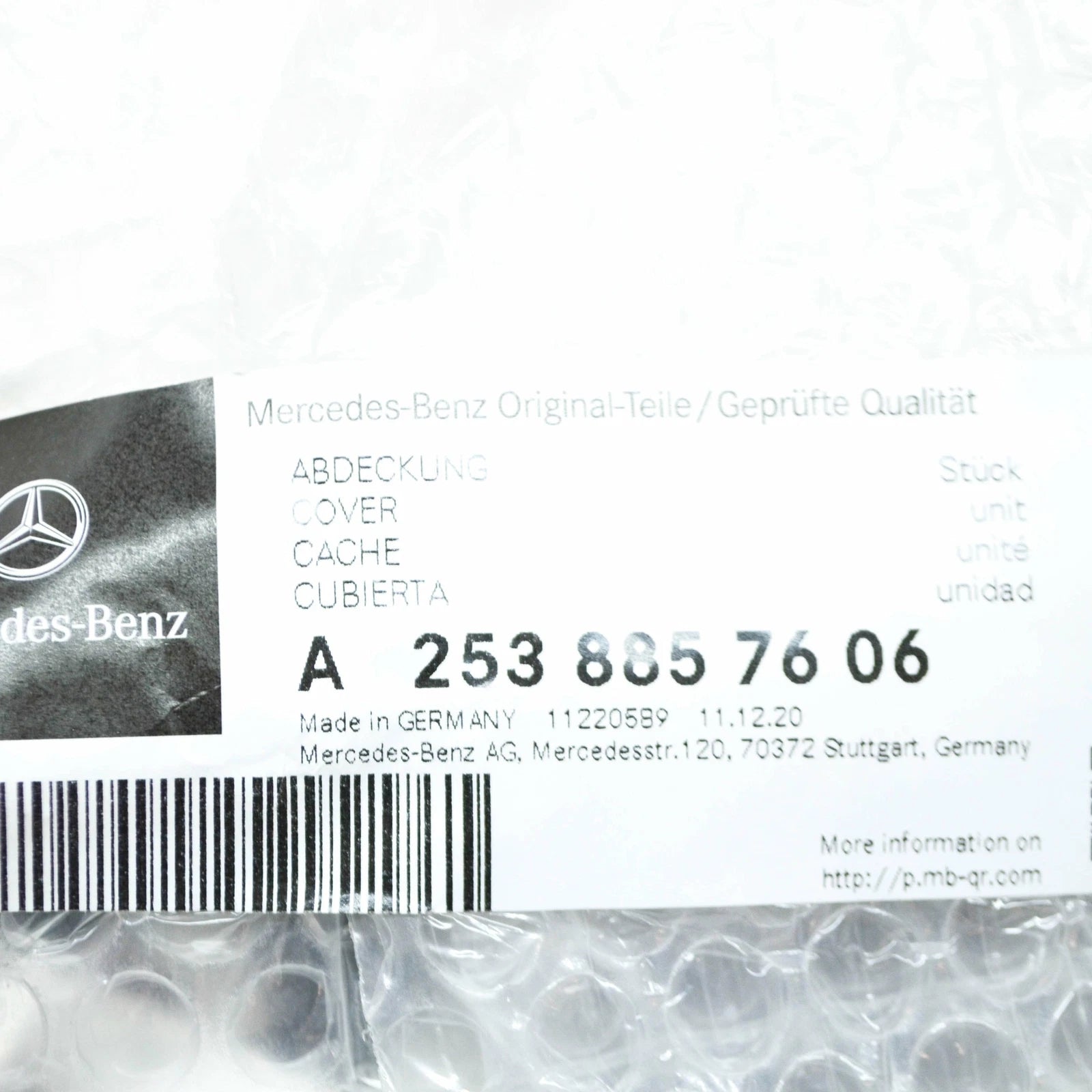 NEW MERCEDES-BENZ GLC X253 FRONT RIGHT FENDER SURROUND WHEEL MOLDING A2538857606