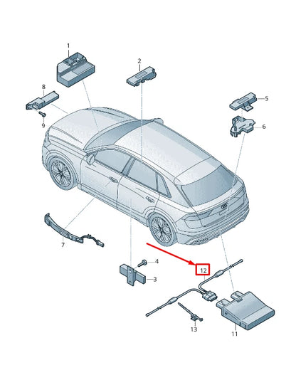 NEW AUDI Q8 4MN REAR TAILGATE OPENING SENSOR 4M2962239