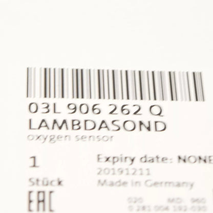 NEW AUDI A3 8V LAMBDA OXYGEN SENSOR 03L906262Q 2.0TDI ORIGINAL