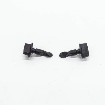 new audi a1 mk1 rear bumper tow eye cover clip pin 2 pieces 6q0807643 original