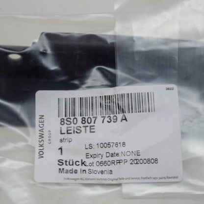 NEW AUDI TT RS MK3 8S FRONT BUMPER LEFT COVER SECURING STRIP 8S0807739A ORIGINAL