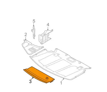 NEW BMW 5 E60 FRONT BOTTOM M AIR DUCT 51717897173 7897173 ORIGINAL