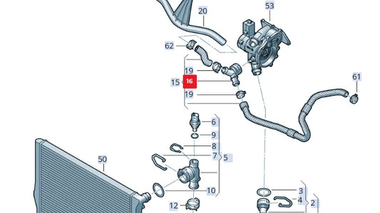 NEW VOLKSWAGEN ARTEON 3H7 QUICK ACTING COUPLING 5Q0122291AB
