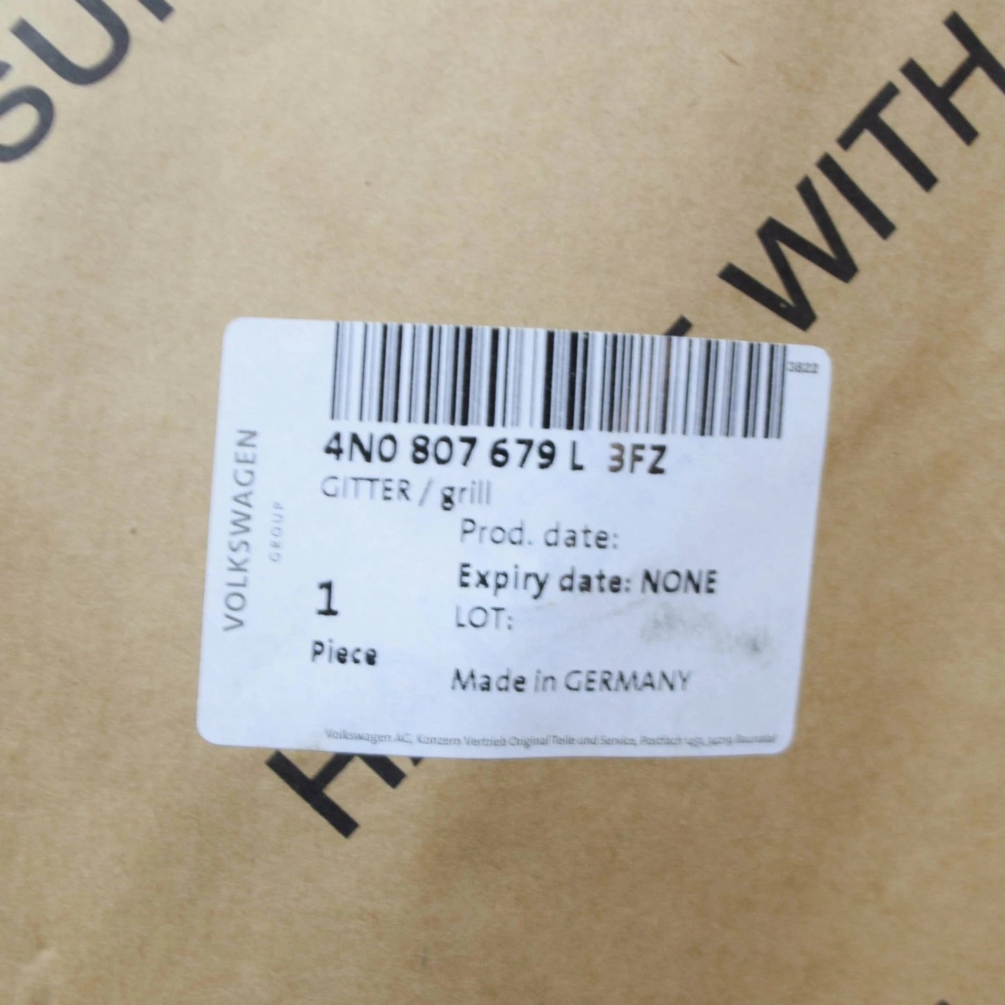 NEW AUDI A8 D5 FRONT LEFT AIR GUIDE GRILLE 4N0807679L3FZ