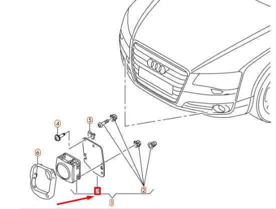 NEW AUDI A6 C7 FRONT LEFT RADAR SENSOR RETAINING PLATE 4G0907573