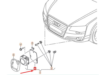 NEW AUDI A6 C7 FRONT LEFT RADAR SENSOR RETAINING PLATE 4G0907573