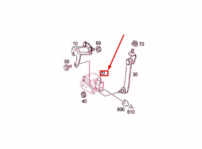 NEW MERCEDES-BENZ E W211 FRONT LEFT HEADLIGHT LEVEL SENSOR A0105427617 ORIGINAL