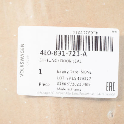 NEW AUDI Q7 4L FRONT LEFT INNER DOOR SEAL 4L0831721A
