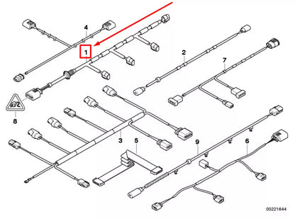 NEW BMW X5 E70 REAR PARKING AID WIRING 9209210 61129209210 ORIGINAL