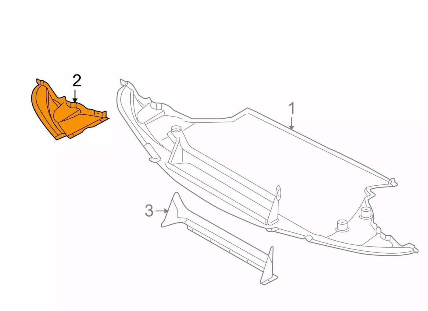 NEW BMW 5 E60 M5 ENGINE SPLASH SHIELD RIGHT COVER 51758040119 ORIGINAL