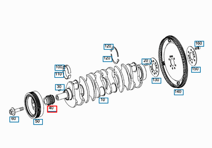 NEW MERCEDES BENZ S W222 CRANKSHAFT GEAR A2750500003 ORIGINAL
