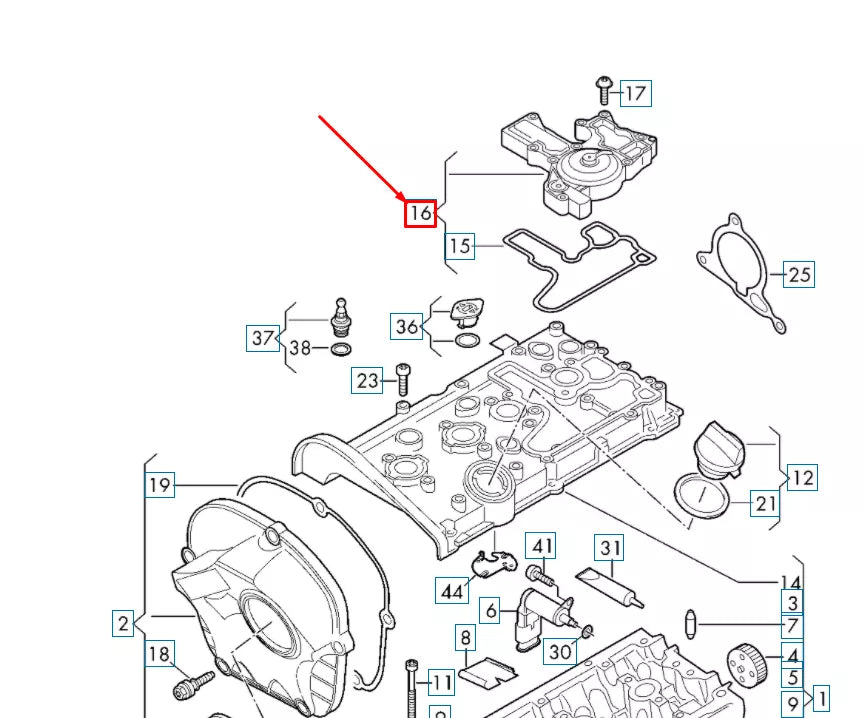 NEW AUDI A4 B8 OIL SEPARATOR 06H103495AK