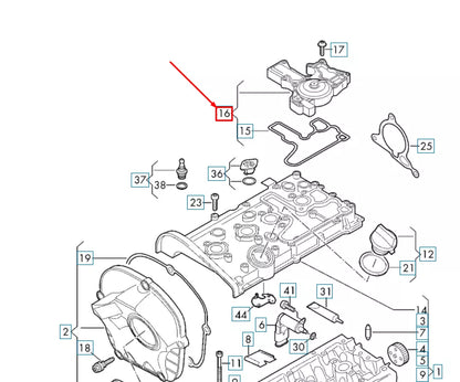 NEW AUDI A4 B8 OIL SEPARATOR 06H103495AK