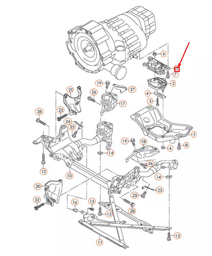 NEW AUDI A4 B8 GEARBOX MOUNT SUPPORT 8K0399115T ORIGINAL