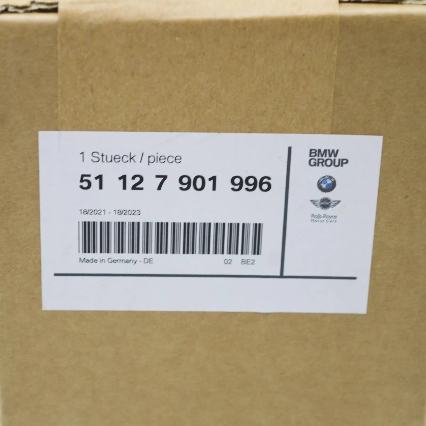 NEW BMW X5 E70 REAR BUMPER PAINT PROTECTION TAPE FOIL 7901996 ORIGINAL