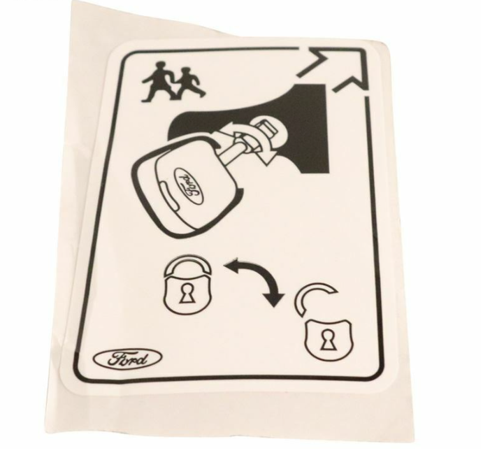new ford tourneo custom left child safety lock decal 1062866 original
