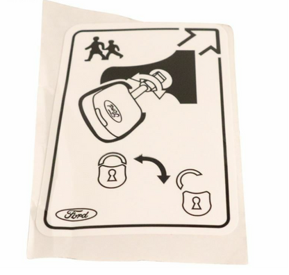 new ford tourneo custom left child safety lock decal 1062866 original