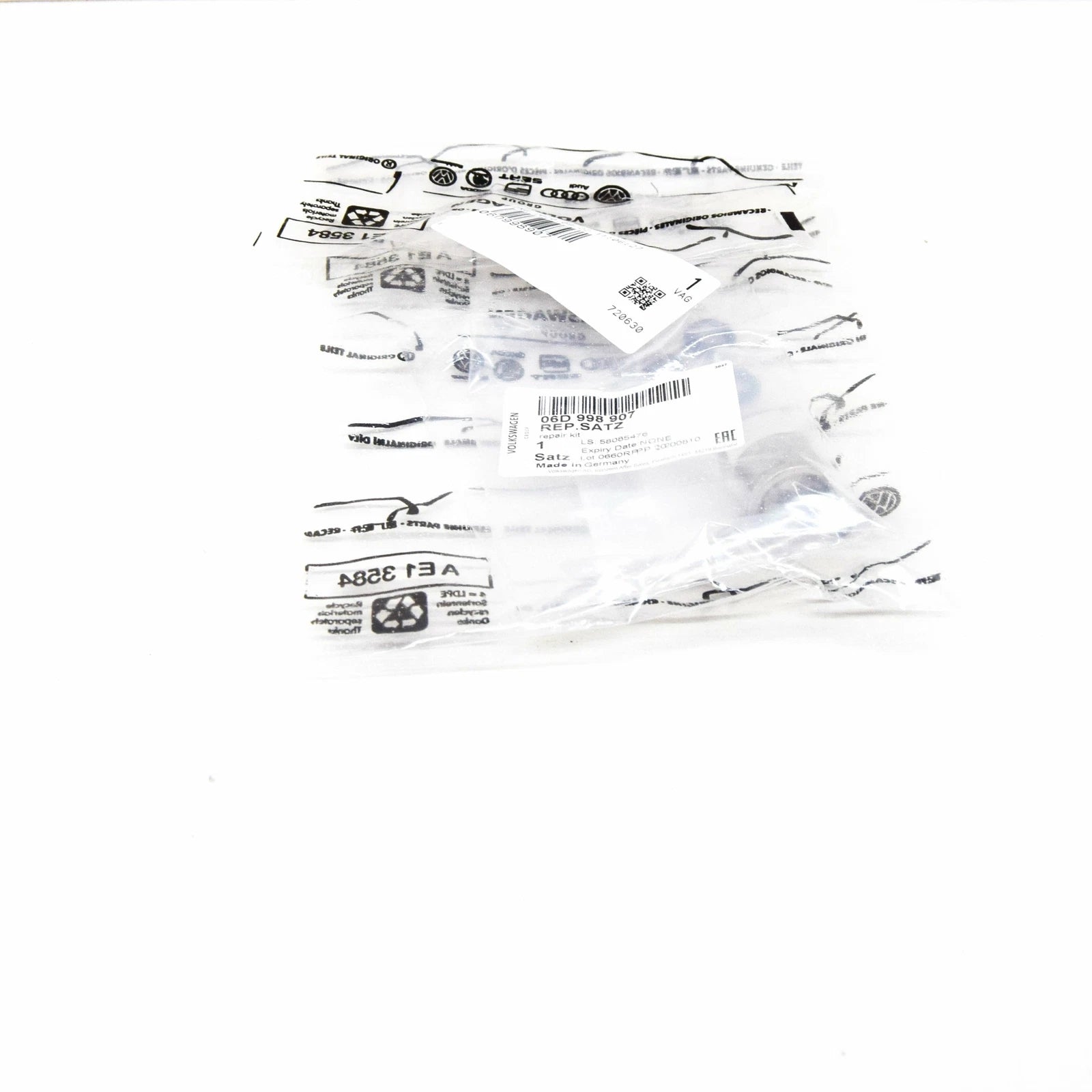 NEW AUDI A1 MK1 FUEL INJECTOR INSTALLATION REPAIR KIT 06D998907 ORIGINAL