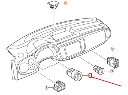 NEW VOLKSWAGEN BEETLE A5 HEADLIGHT COMBI SWITCH 5C6941531CAPV ORIGINAL