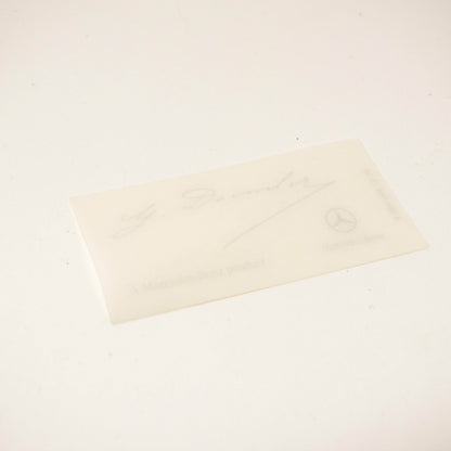 NEW MERCEDES G DAIMLER SIGNED CLEAR WINDSHIELD GLASS DECAL A0045847338 ORIGINAL