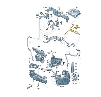 NEW VOLKSWAGEN CRAFTER SZ EGR VACUUM CONNECTING HOSE 03N133241AD ORIGINAL