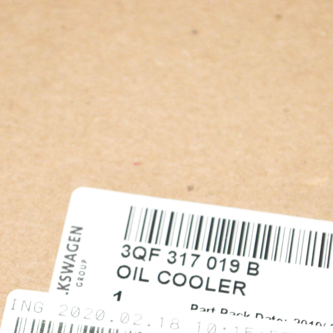 new volkswagen atlas oil cooler radiator 3qf317019b original