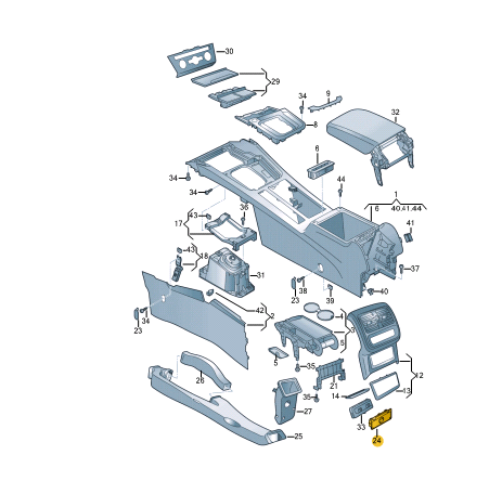 new volkswagen arteon 3h7 center console socket trim 3g086391682v original