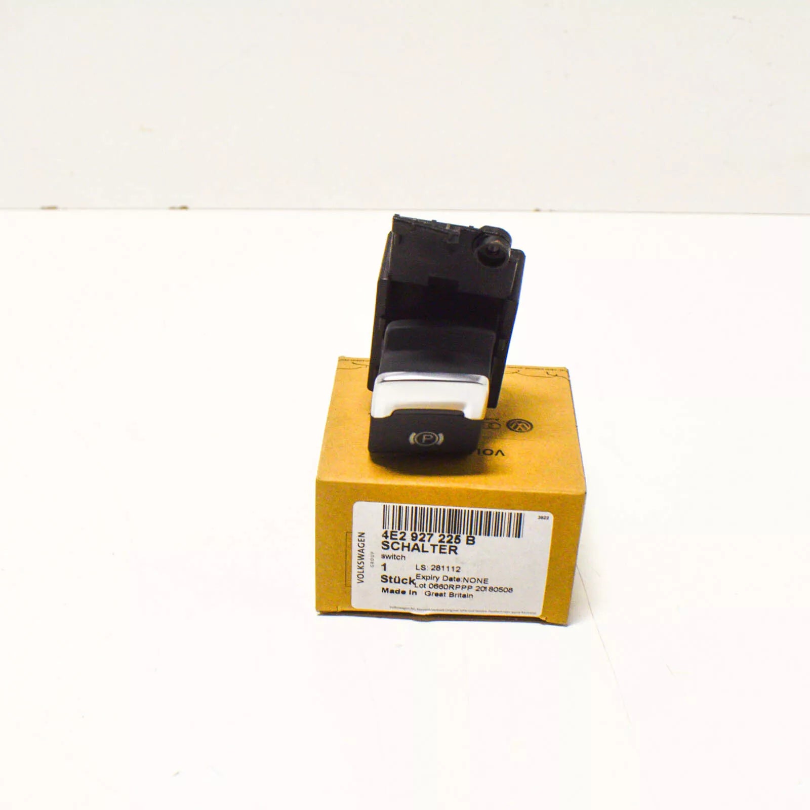 NEW AUDI A8 D3 PARKING BRAKE SWITCH BUTTON 4E2927225B RHD 2007