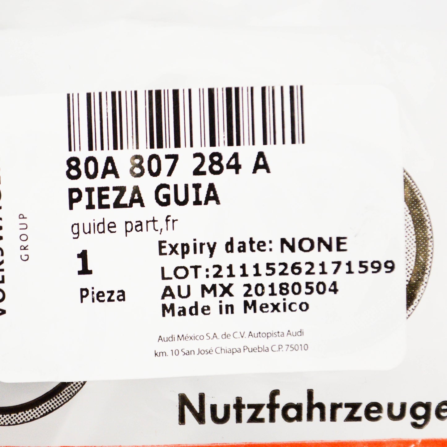 NEW AUDI Q5 FY FRONT LEFT BUMPER BRACKET HOLDER 80A807284A ORIGINAL