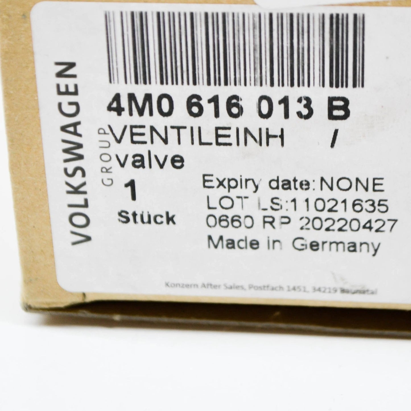 NEW AUDI Q8 AIR SUSPENSION VALVE UNIT 4M0616013B ORIGINAL