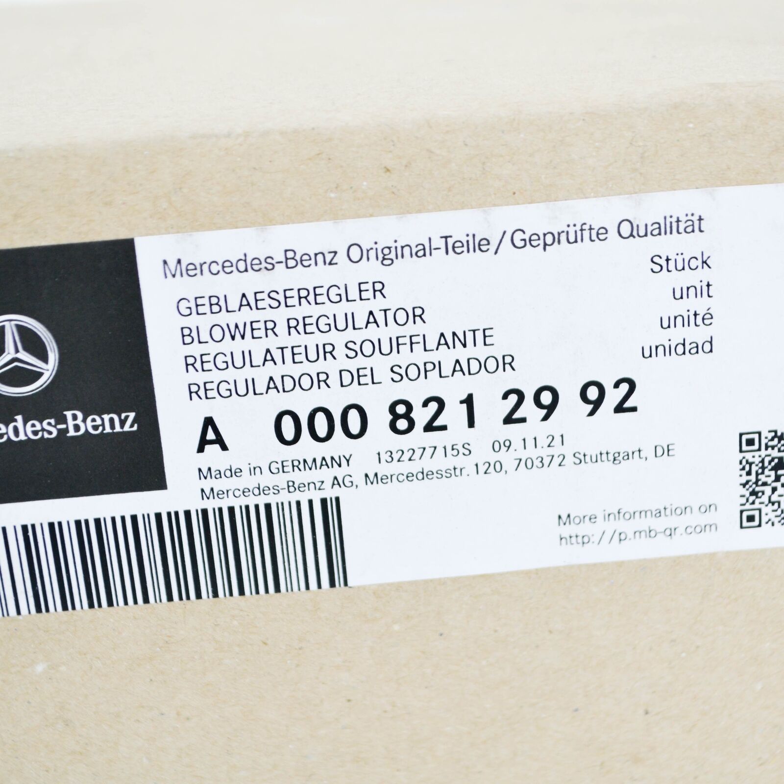 NEW MERCEDES-BENZ SPRINTER 906 BLOWER REGULATOR CONTROL UNIT A0008212992