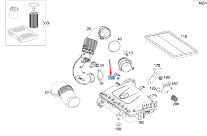 NEW MERCEDES-BENZ C W204 AIR INTAKE PRESSURE SENSOR A0081534428 ORIGINAL