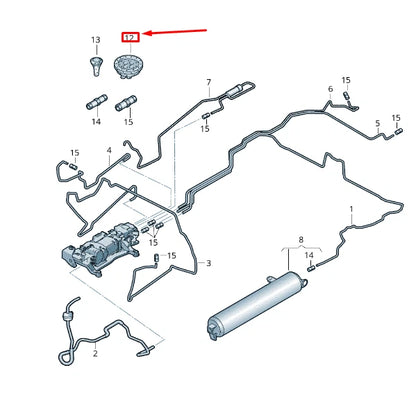 NEW VW TOUAREG 7P MK2 AIR LINE BRACKET 7P0616047