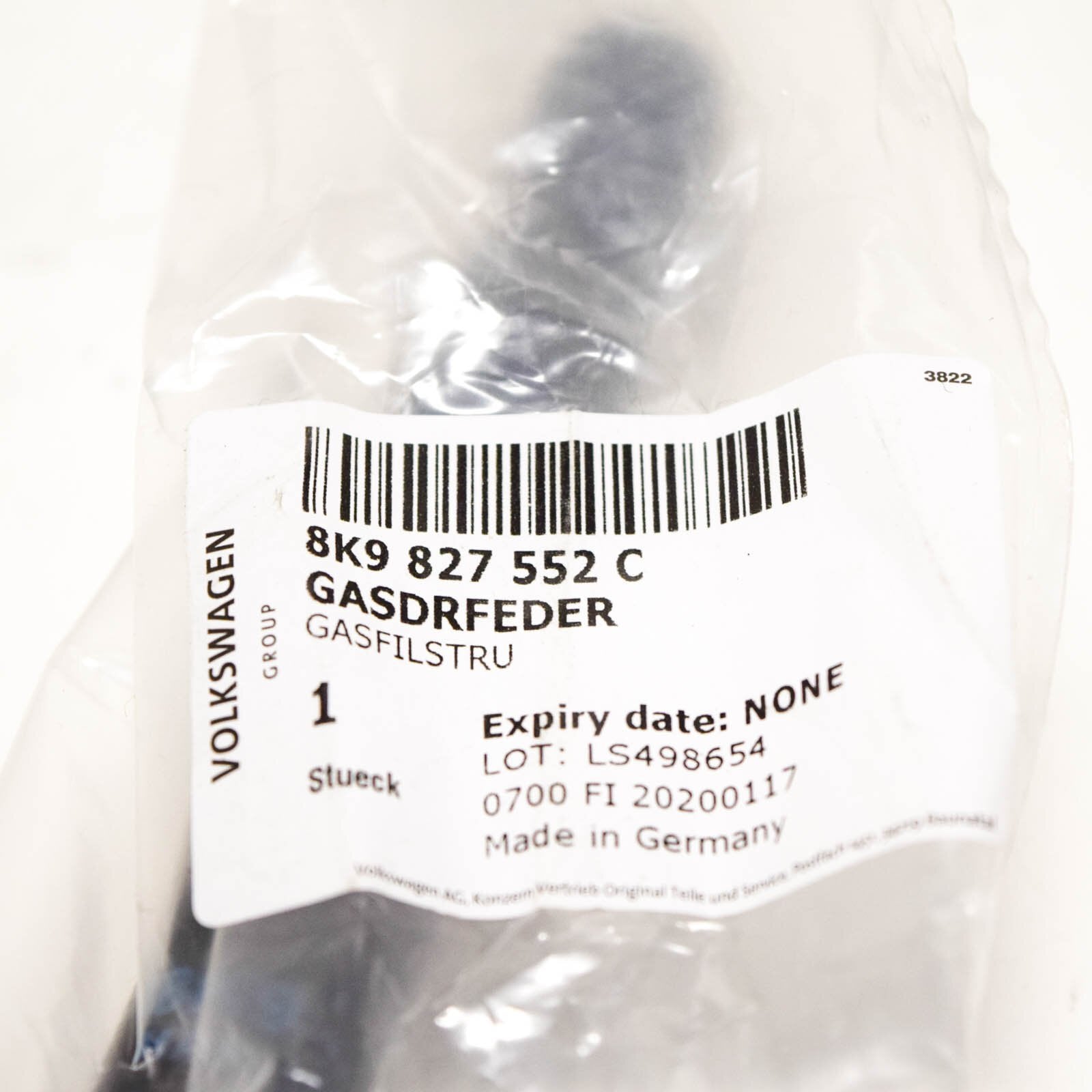 NEW AUDI A4 B8 REAR TAILGATE LEFT GAS STRUT 8K9827552C ORIGINAL