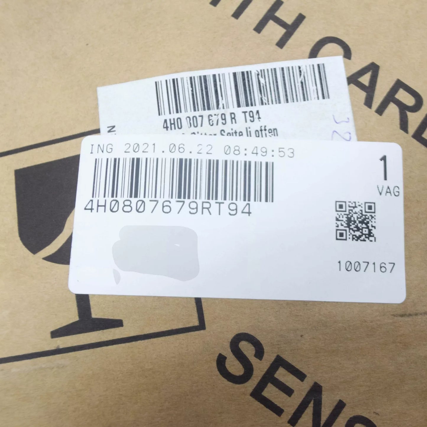 NEW AUDI A8 D4 FRONT LEFT LIGHT FOG GRILLE 4H0807679RT94