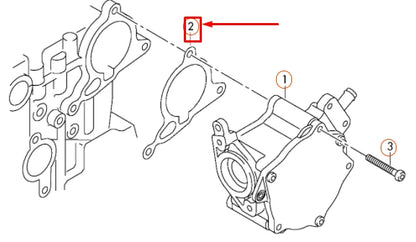 NEW AUDI A1 MK1 VACUUM PUMP SEAL 06H103121J ORIGINAL