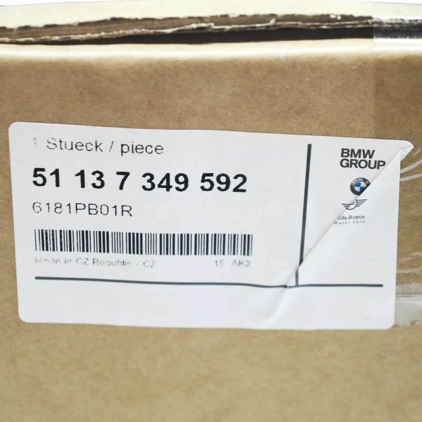 NEW BMW 5 G30 SIDE PANEL INNER RIGHT SIDEWALL AIR DUCT 51137349592 ORIGINAL