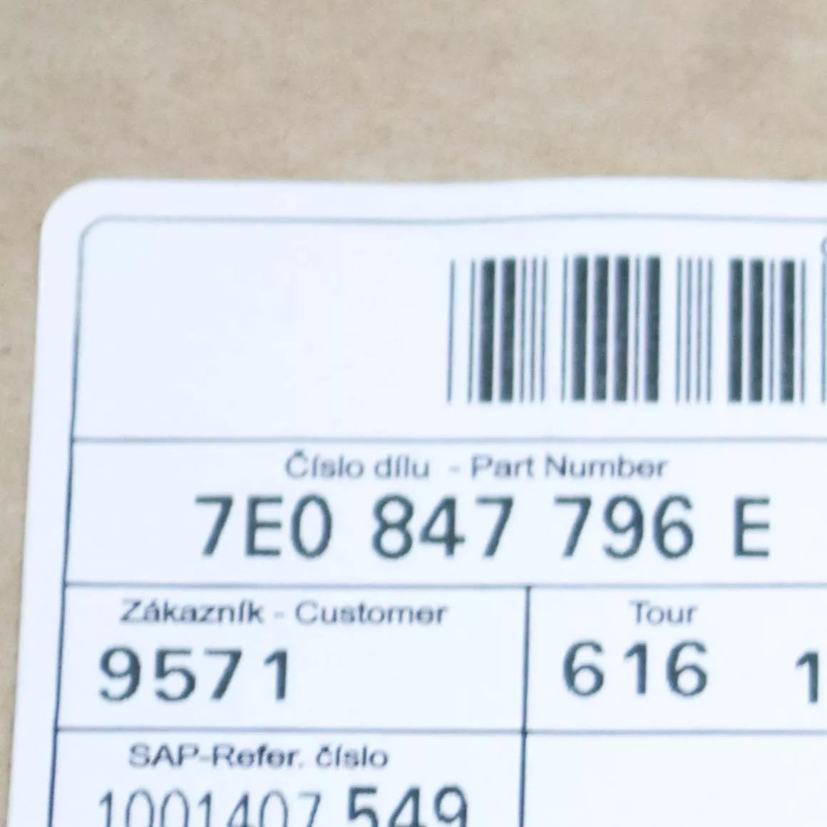 NEW VW TRANSPORTER T6 RIGHT SIDE SLIDING DOOR TINTED GLASS 7E0847796E ORIGINAL