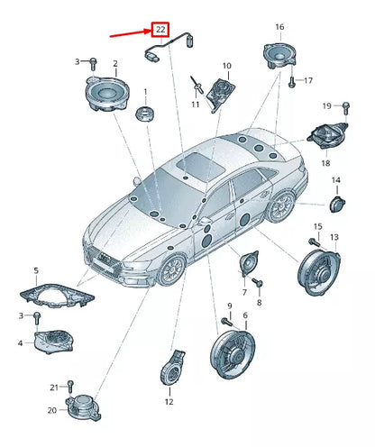 NEW AUDI E-TRON GE NAVIGATION MICROPHONE 4M0035711 ORIGINAL