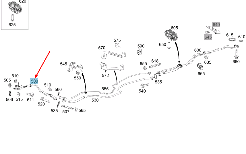new mercedes-benz vito w447 refrigerant line a4478301515 original