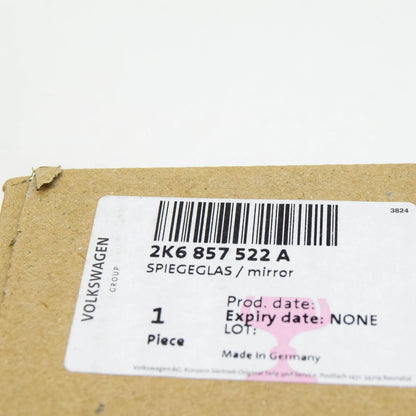 NEW VW CADDY 2K FRONT RIGHT DOOR MIRROR GLASS RHD 2K6857522A ORIGINAL