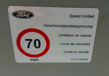 new ford tourneo custom speed limiter decal 4531031 3c1a-17254-ba original