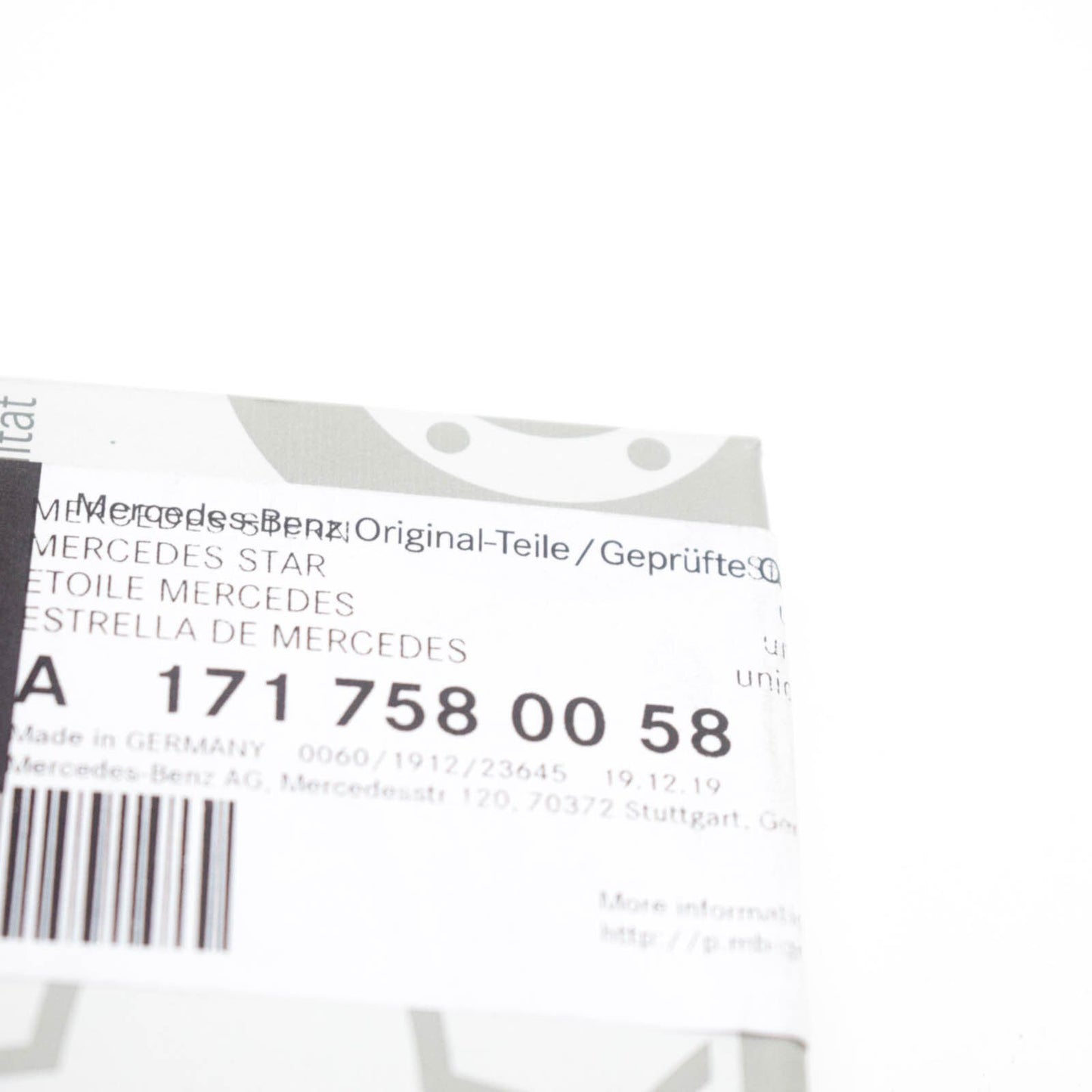 NEW MERCEDES BENZ SLK R171 REAR TRUNK BOOT LID EMBLEM BADGE A1717580058 ORIGINAL